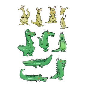 cute crocodiles animals  transparent clear stamp for DIY scrapbooking photo album Decorative clear stamp sheets card making