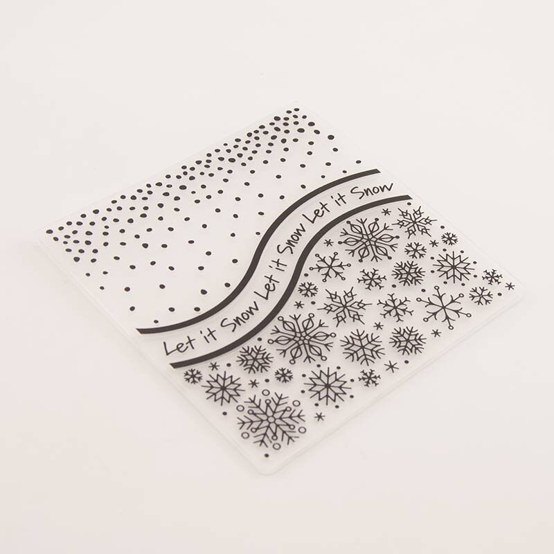 Let it snow background embossing folder for card making Etsy