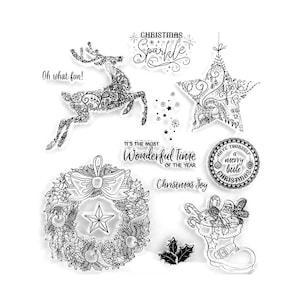 Christmas Sparkle transparent clear stamp for DIY scrapbooking photo album Decorative clear stamp sheets card making