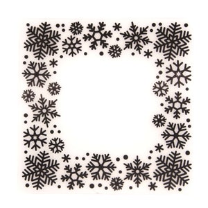 Snowflake Square frame background embossing folder for card making stationary paper crafts stencil cutting die background