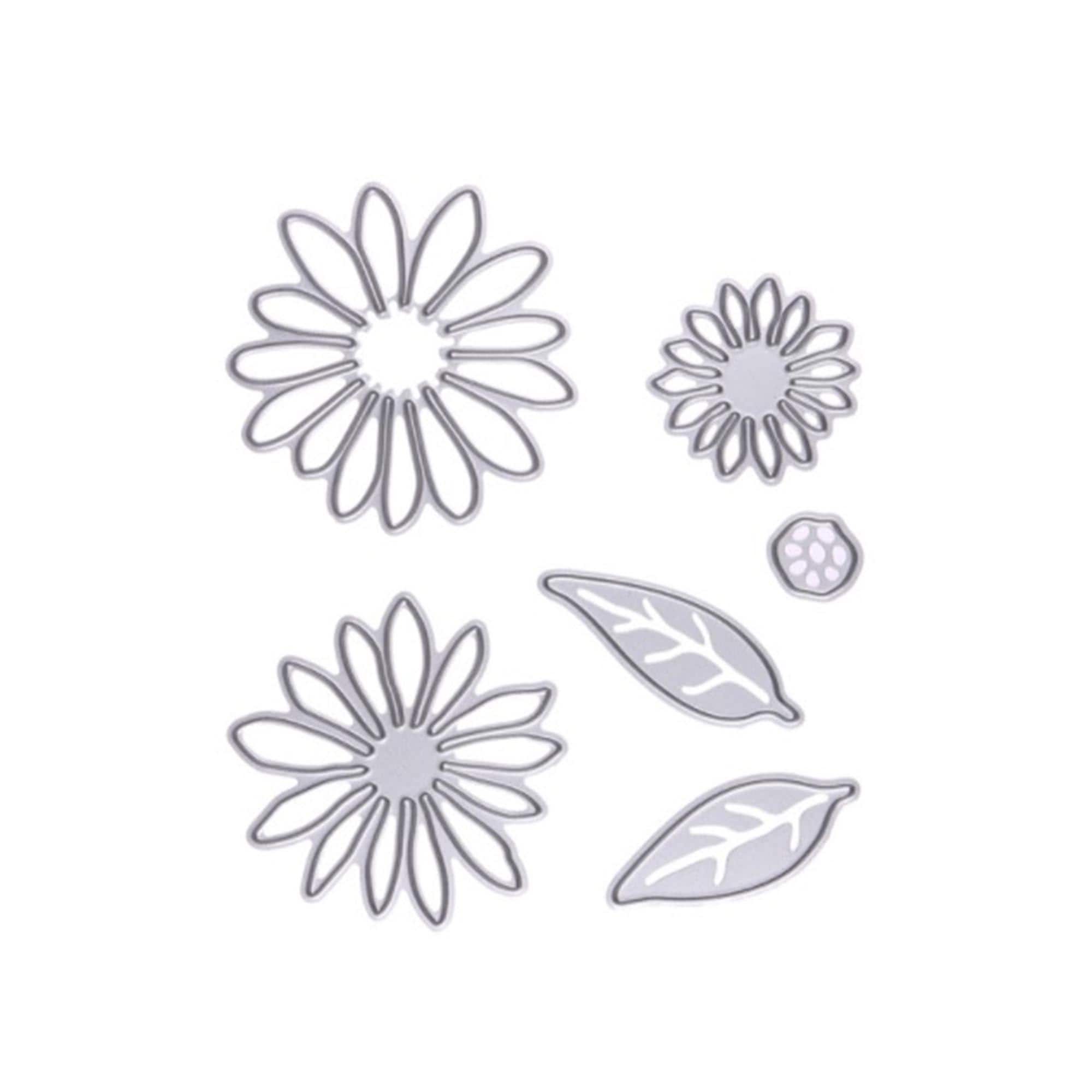 Wildflower & Leaf Metal Cutting Dies Set - 25pcs For Card Making, Scrapbooking & DIY Crafts 1 thumbnail image