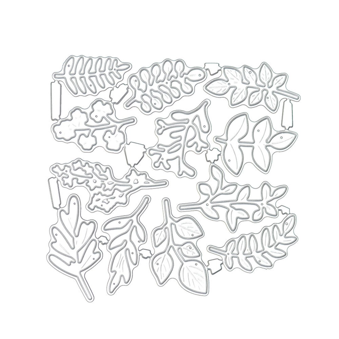 12/set Flower /berry Leaves Metal Cutting Dies DIY Die Cut Stencil