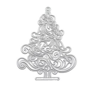 Weihnachtsbaum Metallstanzform Kohlenstoffstahl Schablone für DIY Scrapbooking/Fotoalbum Dekorative Prägung DIY Papierkarten