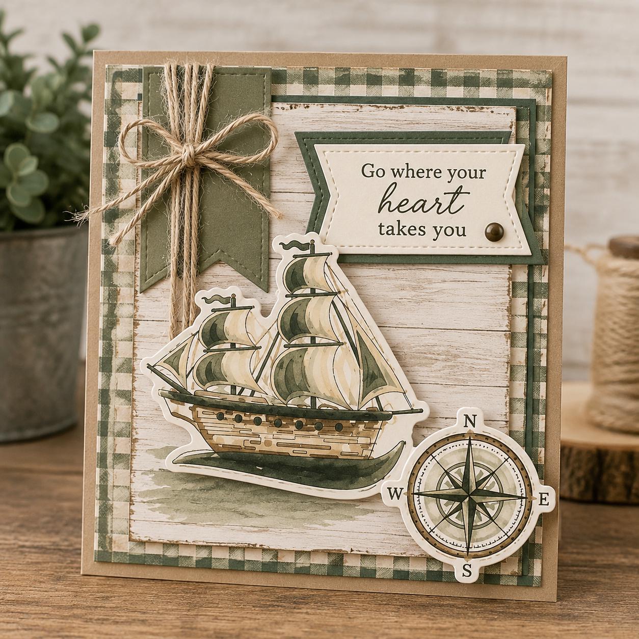 Sailing Ship Lighthouse Clear Stamp Rubber Seal for Card Making DIY ...