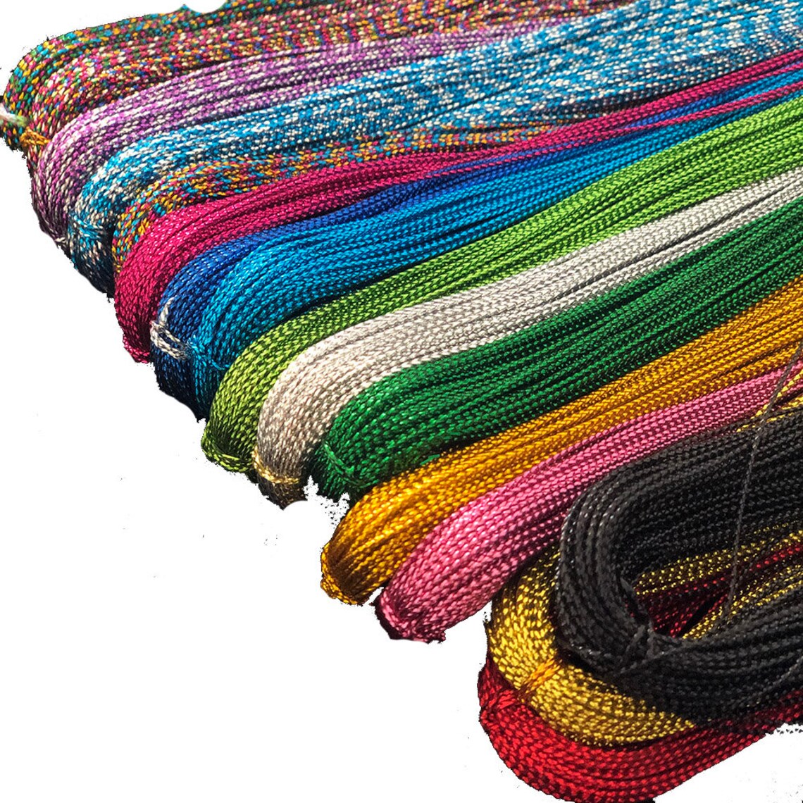1600yards Mix 16colors Thread Metallic Tinsel String Cord 1mm Etsy