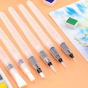 6 stks/set mengkleurenpen, aquarelpenseelpenset, aquarelverfpennen voor schilderstiften, waterpenseelpen