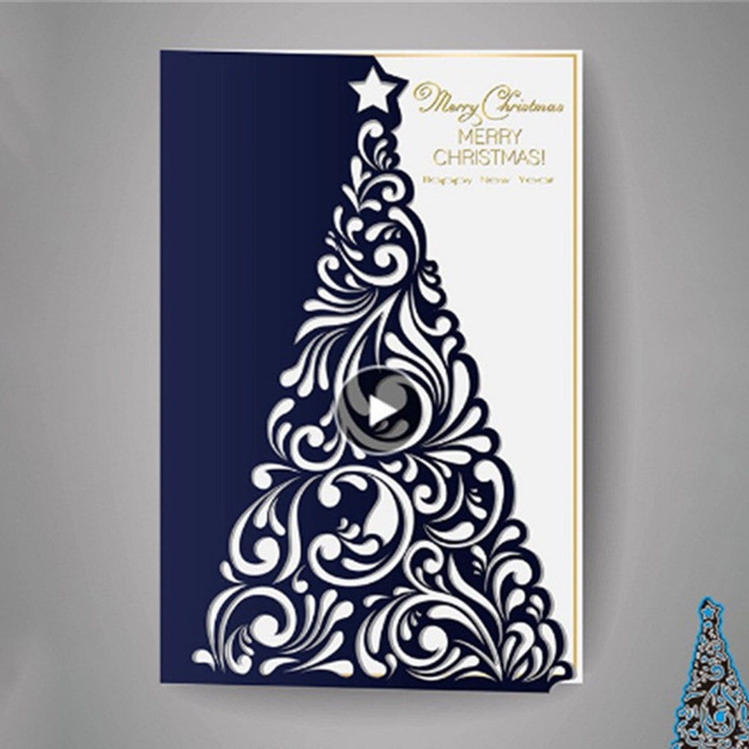 Fai Da Te Scrapbooking Stencil Metallo Albero Di Natale - Foto 6