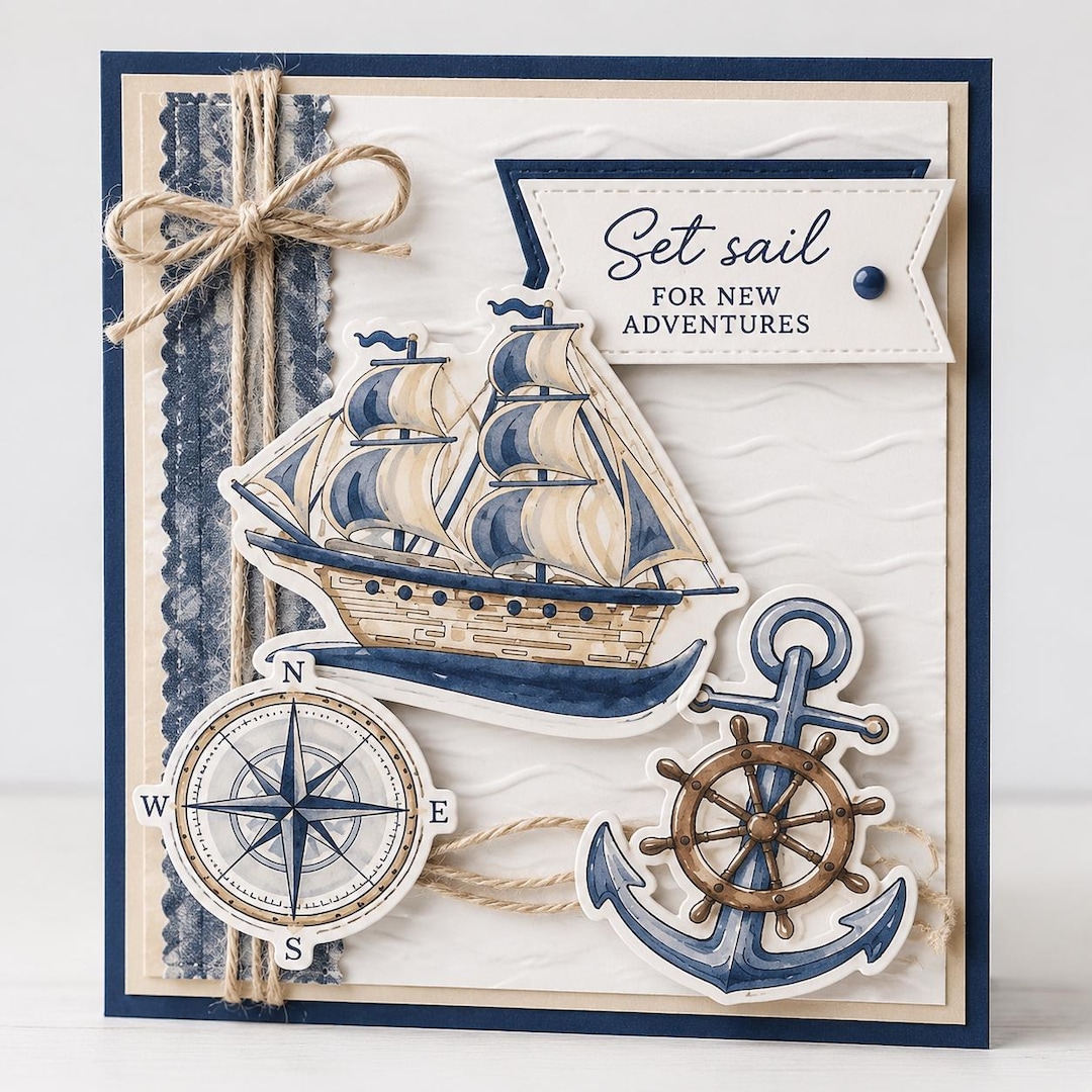 Sailing Ship Lighthouse Clear Stamp Rubber Seal for Card Making DIY ...