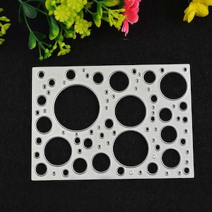 Bubbles background metal die stencil cutting die carbon steel DIY scrapbooking die cut card making stationery