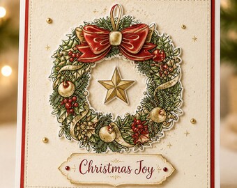 Zestaw przezroczystych stempli Christmas Sparkle do kartek świątecznych