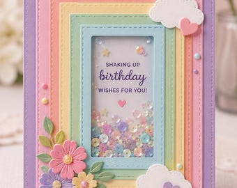 Rectangle Stitched Metal Cutting Dies, 8pcs Frame Dies for Cards