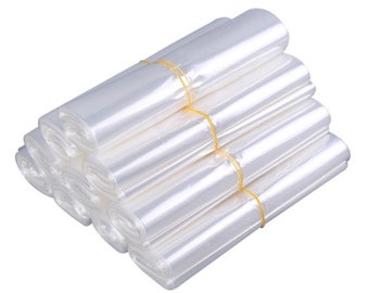 ULTECHNOVO 200Pcs Shrink Wrap Bags Heat Seal Shrink Wrap Pof Shrink Wrap Bags for Bottles Soap Bath Bombs Book Candles Gifts Jars DIY Crafts 15X8cm 