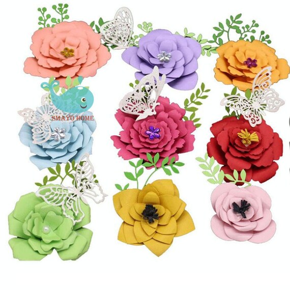 DIY Flower Metal Cutting Dies Stencil Scrapbooking Album Stamp Paper Card For Ha - Foto 6