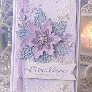 Christmas Flower Metal Cutting Die for Holiday Cards