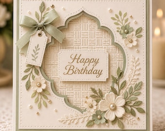 Woven Texture Embossing Folder for Cards, 12.7 x 17.8 cm