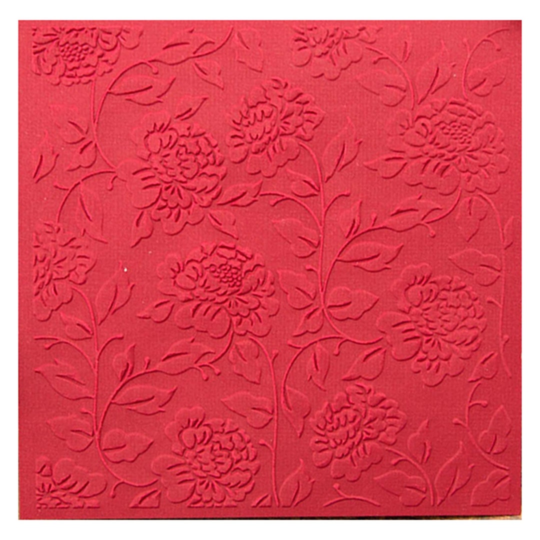 Flower Blooming/ Background Embossing Folder /for Card Making ...