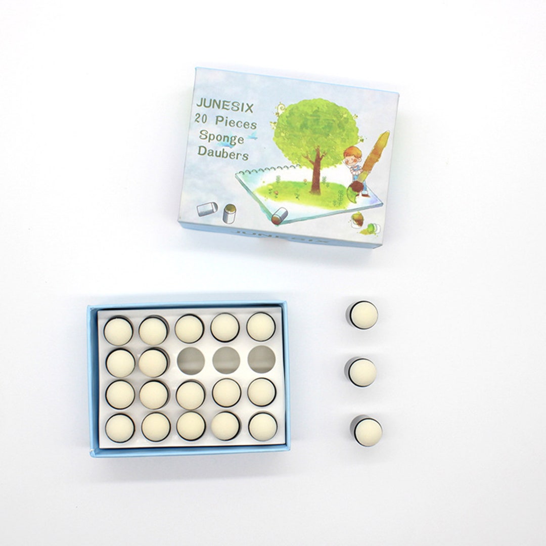 20 Finger Sponge /daubers Foam /face Paint Sponges /painting Craft Set