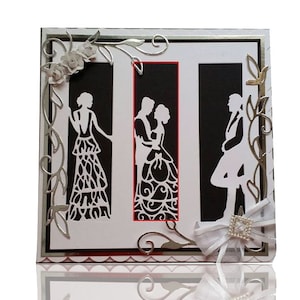 Hochzeitspaar Metall sterben Schnitt | Metallstanzring Scrapbooking Die-cut für scrapbooking, Grußkartenherstellung, gestanzte Einladungskarte