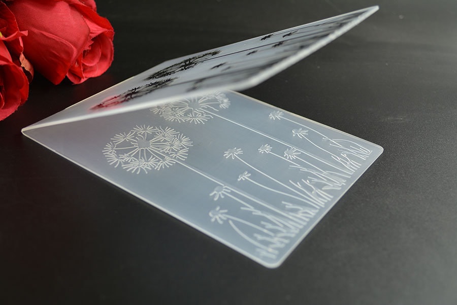 Dandelion Background Embossing Folder for Card Making Stationary Paper ...
