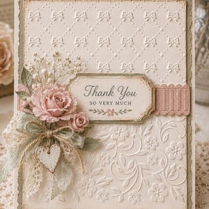 Bow and Floral Embossing Folder 12 x 15 cm for Card Making and Scrapbooking