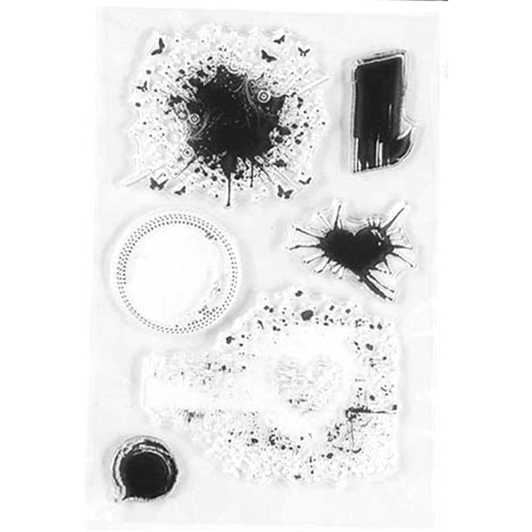 Background Clear Stamps Rubber Seals for DIY Scrapbooking Card Making ...