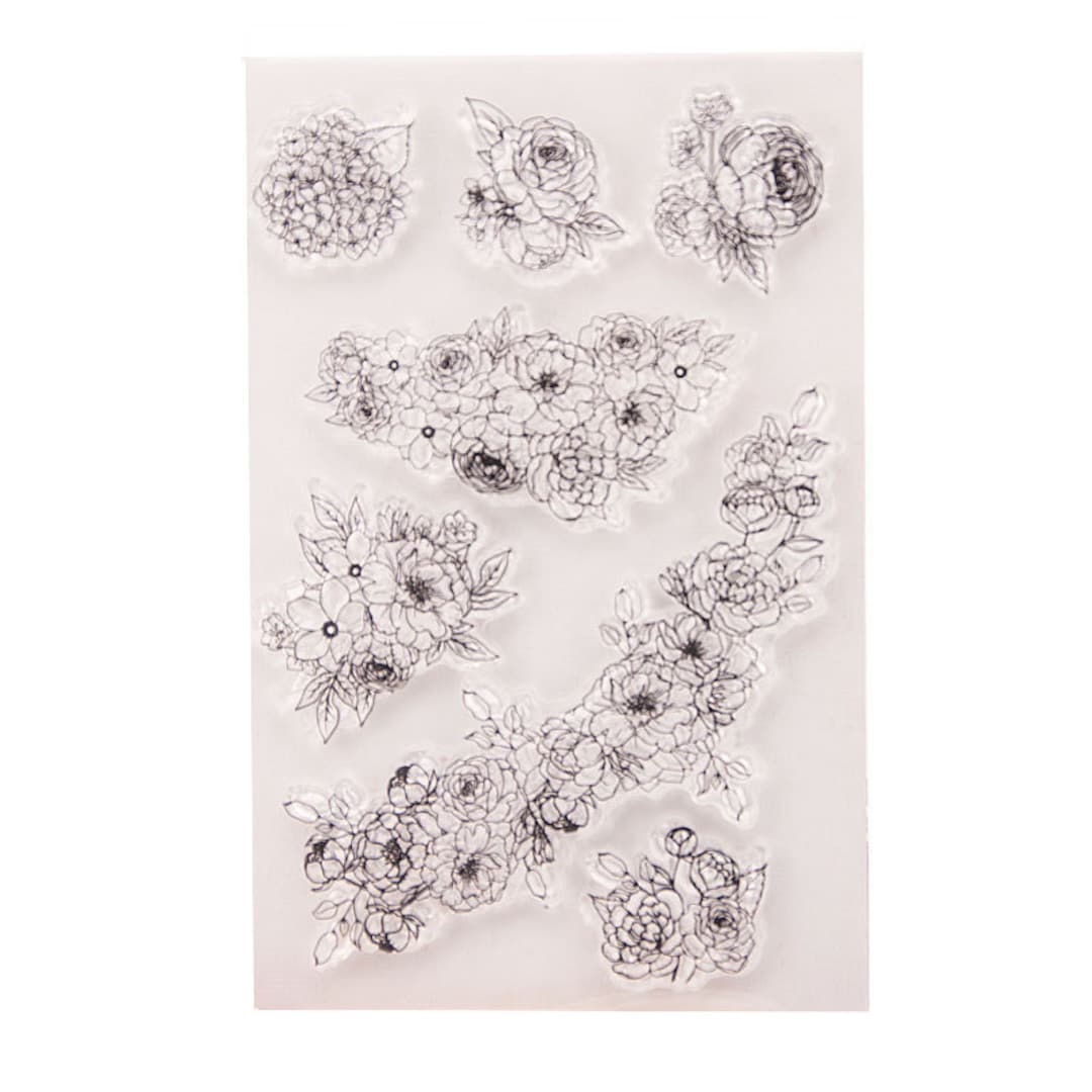 Flower Bouquets Transparent Stamp/ Clear Stamps /rubber Seals for DIY ...