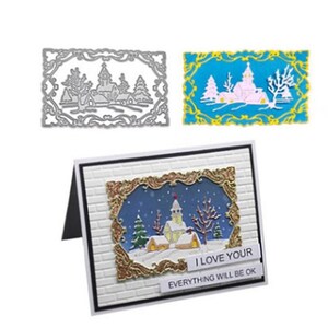Hollow out Frame Metal Cutting Die/ House carbon steel templates Stencil/ DIY Scrapbooking/photo album Decorative Embossing/ DIY Paper Cards