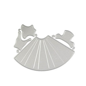 Robe gracieuse robe de dame Matrices de découpe en métal pochoirs gaufrage carte Scrapbooking Album décoration artisanat modèle de découpe