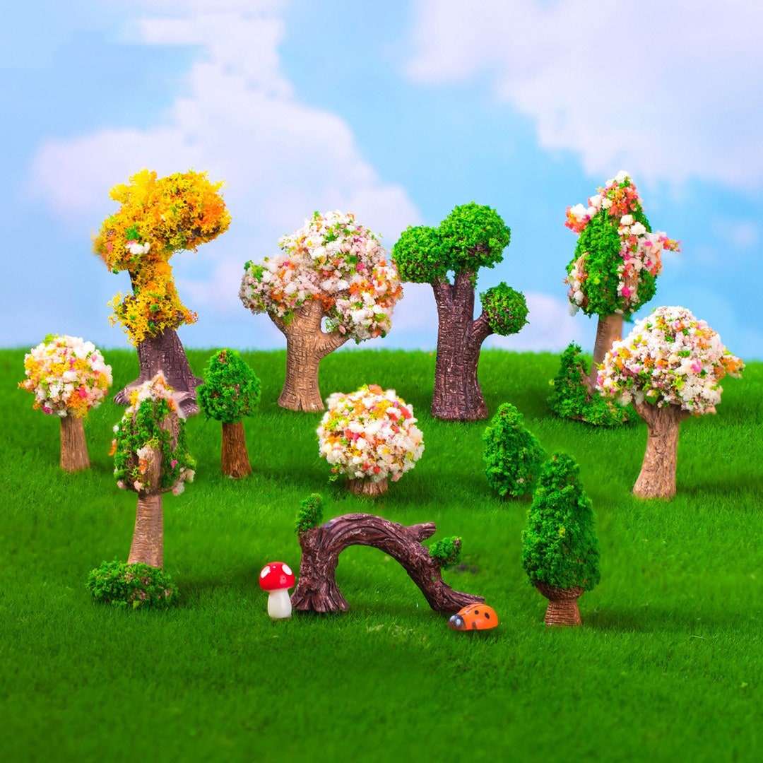 Mini Artificial Trees Landscape/miniature Cute Tree / Garden/ Home ...