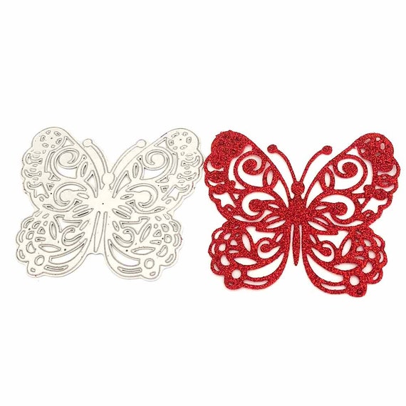 Fustella Metallica A Forma Di Farfalla Per Scrapbooking – Acciaio Al Carbonio – Fai Da Te Biglietti E Album
