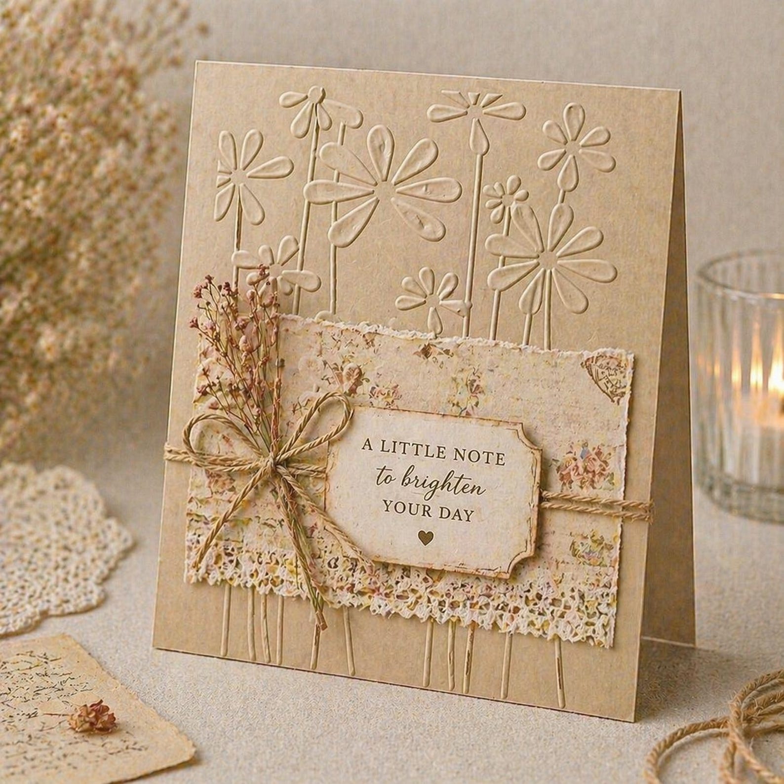 Flower Bouquet Embossing Folder for Card Making 105x148mm - Floral ...