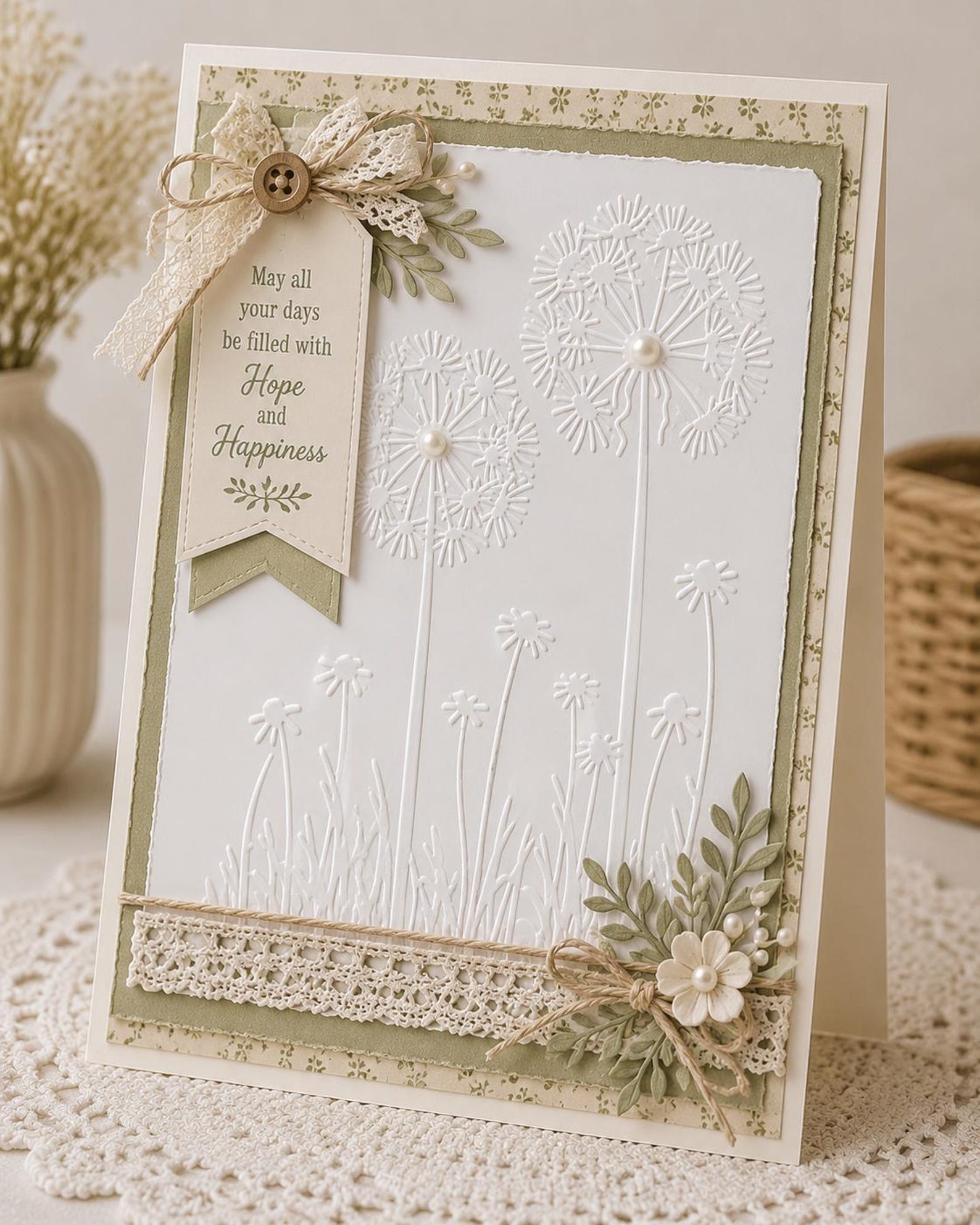 Dandelion Background Embossing Folder for Card Making Stationary Paper ...