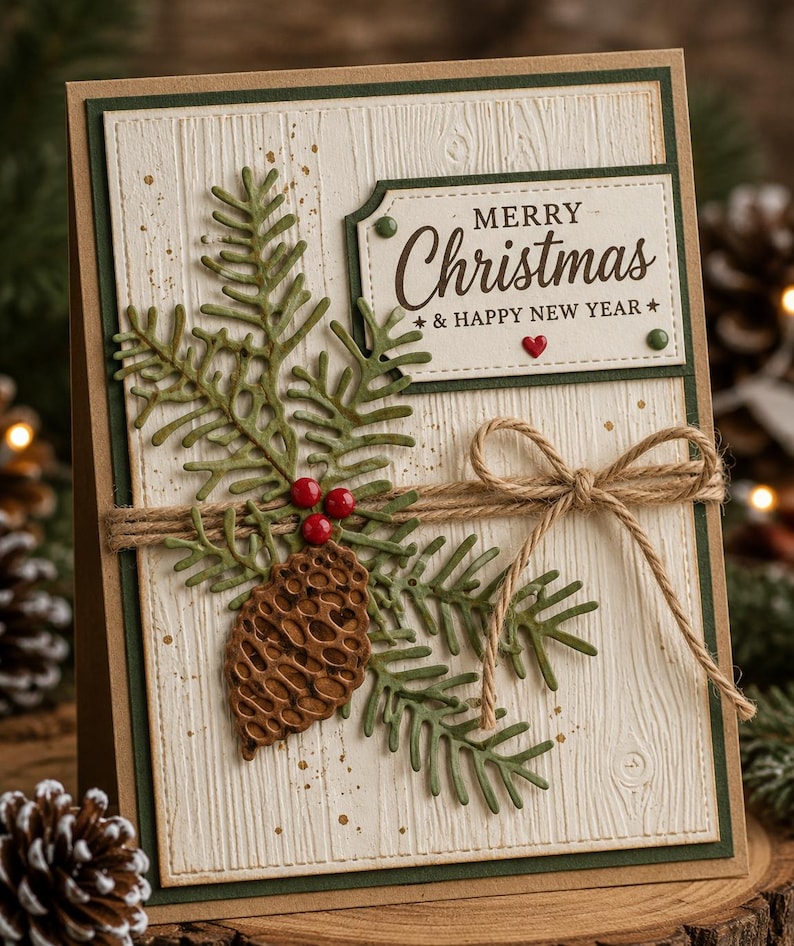 Pine Branch and Pine Cone Metal Cutting Dies image 2