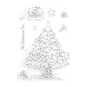 Christmas tree transparent Clear stamps Rubber seals for DIY scrapbooking card making paper artist stamp sheet
