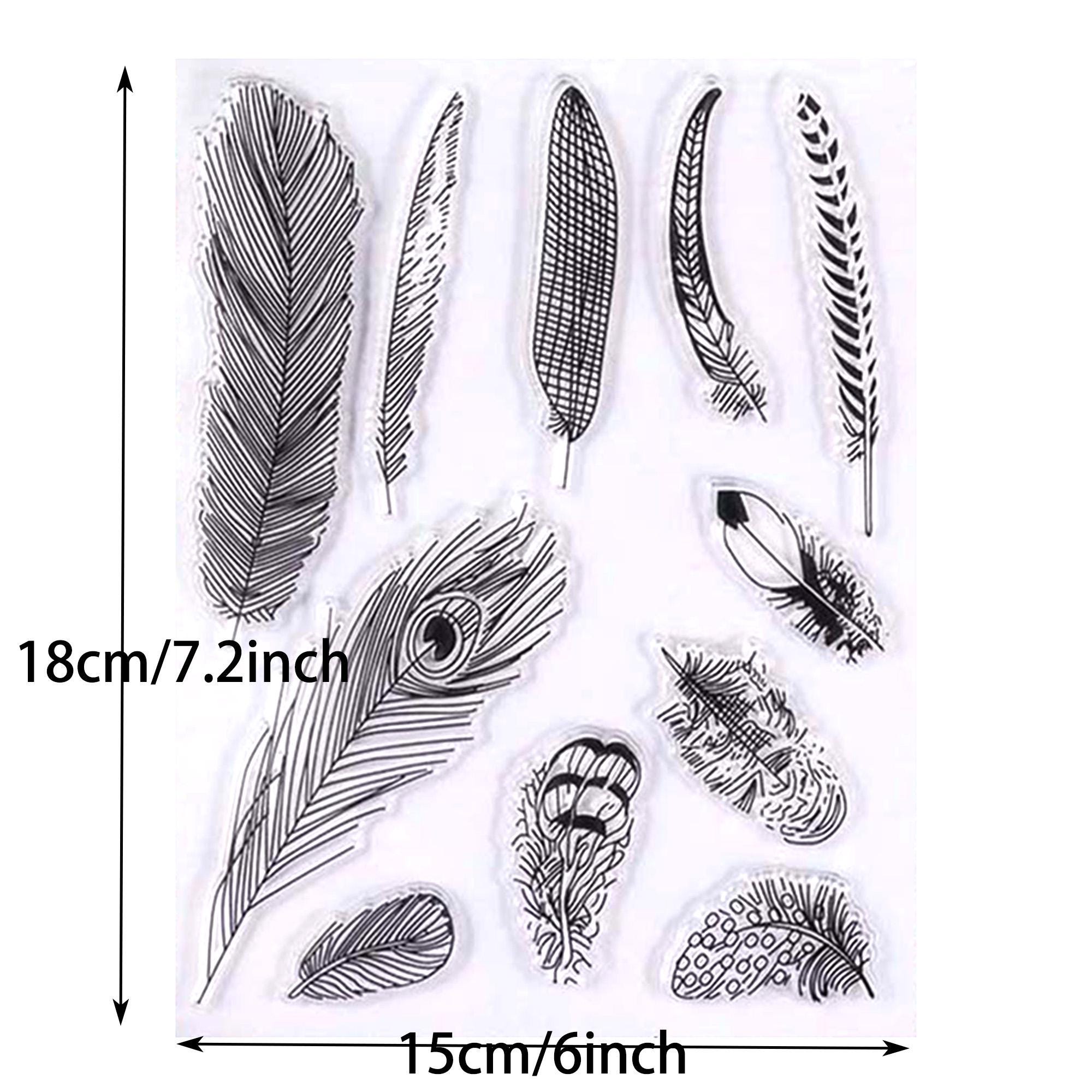 CHGCRAFT Plumes De Paon Tampons Clairs Rétro Plume De Paon Fond