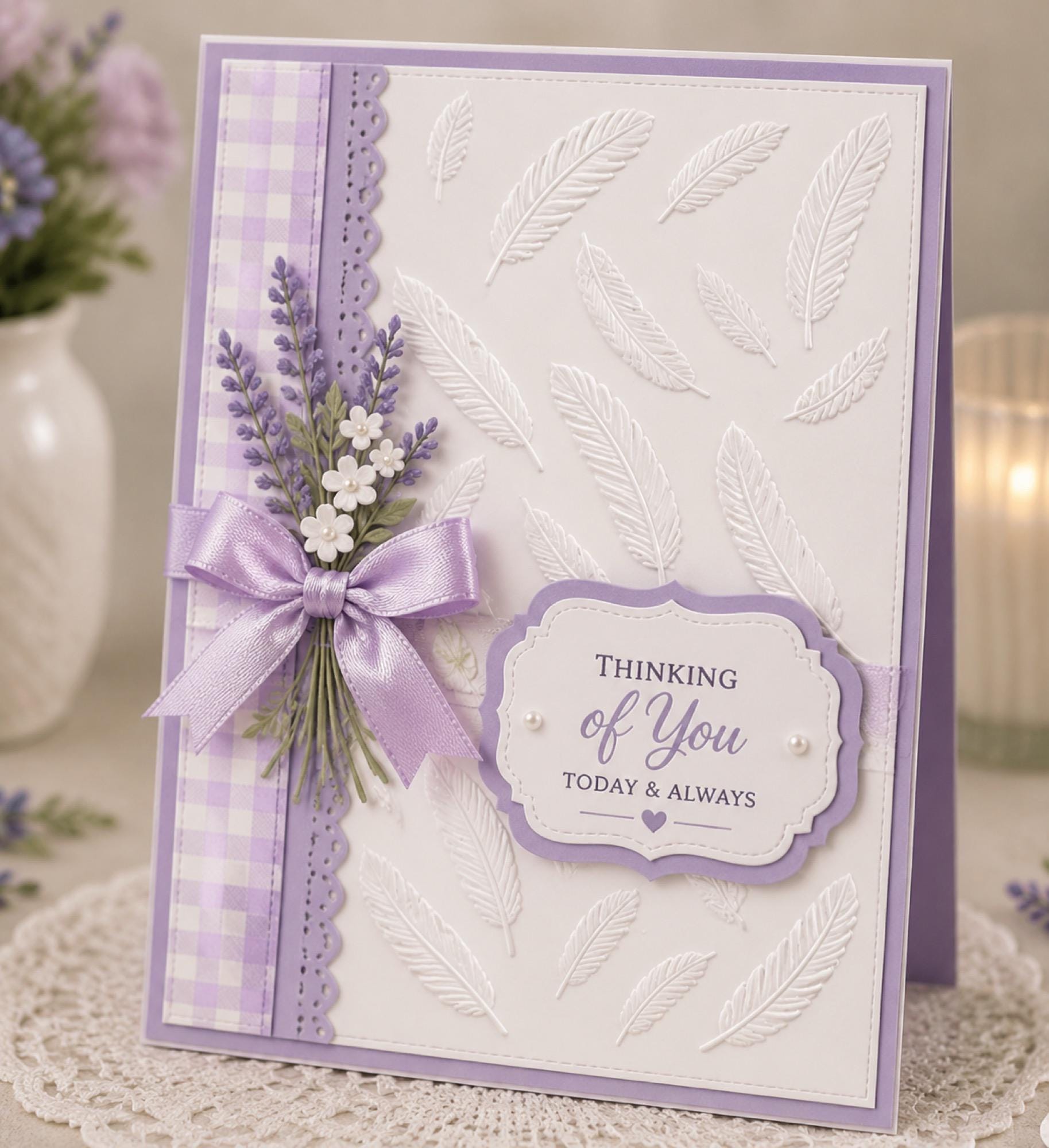 Feather Embossing Folder, Card Making Texture Tool for Scrapbooking ...