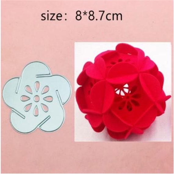 thumbnail image 2 of Flower Ball Metal Cutting Dies & Stencils Set – DIY Embossing For Scrapbooking Cards 2 of 3