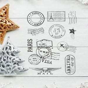 Weltweit Briefmarke transparent klar Stempel für DIY Scrapbooking Fotoalbum Dekorative klare Stempel Blätter Kartenherstellung