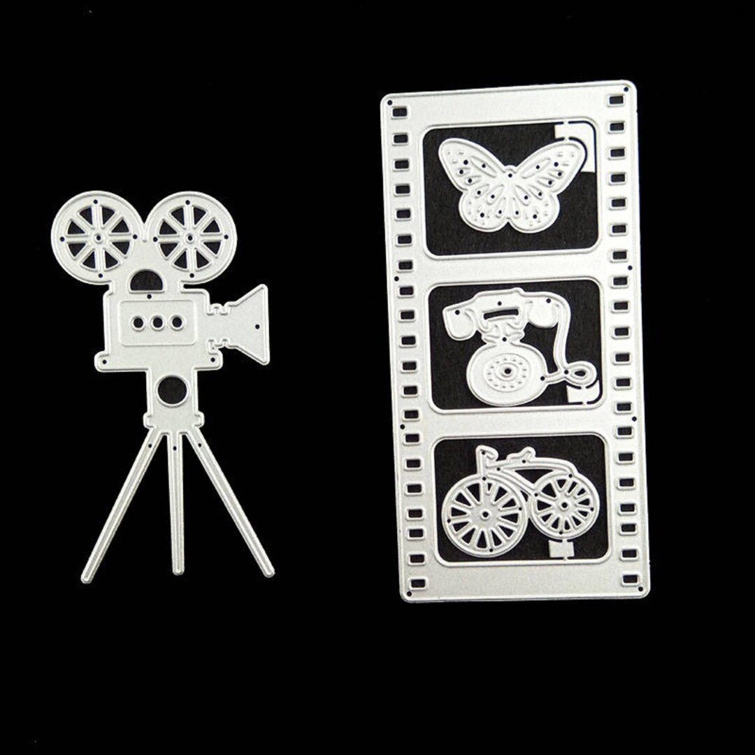 5pcs Film Projector Metal Cutting Dies Stencils for DIY Scrapbooking