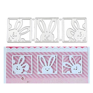Osterhase Metall Schneideformen / Stanzteile / Schablonen für DIY Scrapbooking / Fotoalbum / Prägung / DIY Papierkarten