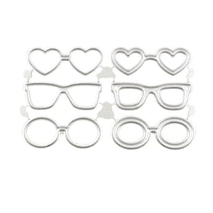 Mini lunettes pour jouet bébé Découpe de métal Meurs Pochoirs Carte en relief Scrapbooking Album Décoration Artisanat Die Cutting Modèle