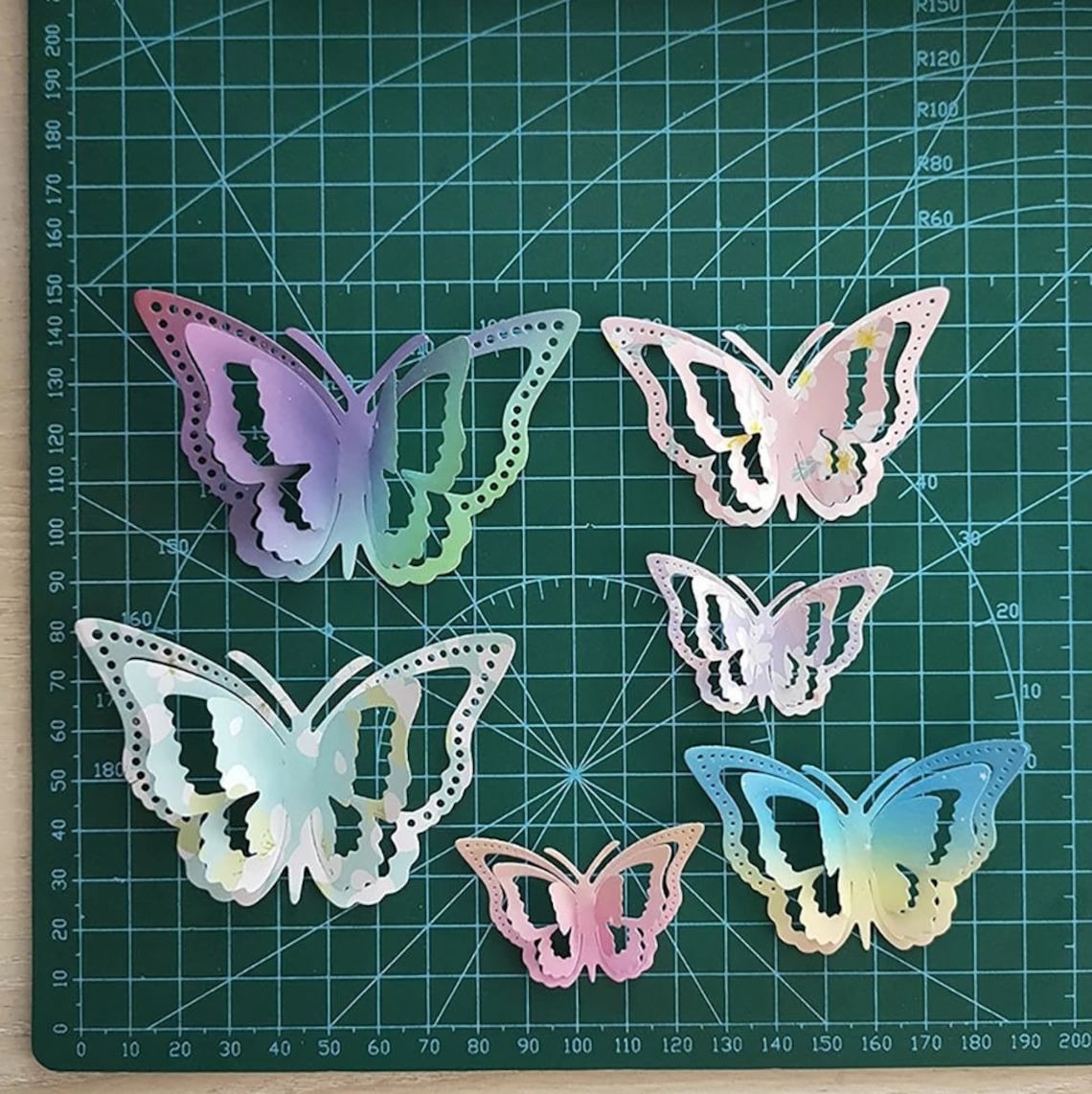 3D Butterfly Metal Die Cut Set, DIY Scrapbooking Stencil - Etsy