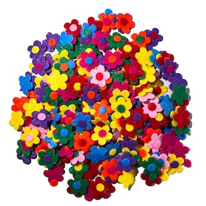 200pcs Mix colors non woven fabric Flowers patches/ felt Wool Felt Flowers/ for Craft Project