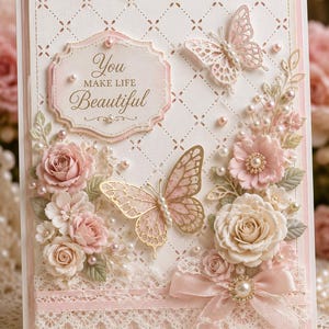Quilted Stitched Background Metal Die Cut for Cardmaking & Scrapbooking