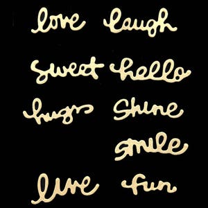 9pcs woorden Metal Cutting Dies Stencils voor DIY Non-woven stof Scrapbooking/fotoalbum decoratieve reliëf DIY papieren kaarten