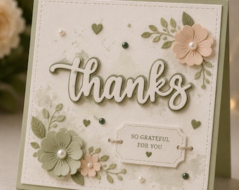 You Are Amazing and Thanks Word Cutting Dies for Cards