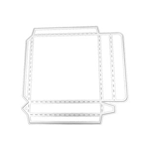 Kleine dunne vierkante doos Metalen Stansmessen Stencils Embossing Kaart Scrapbooking Album Decoratie Craft Stansen Sjabloon