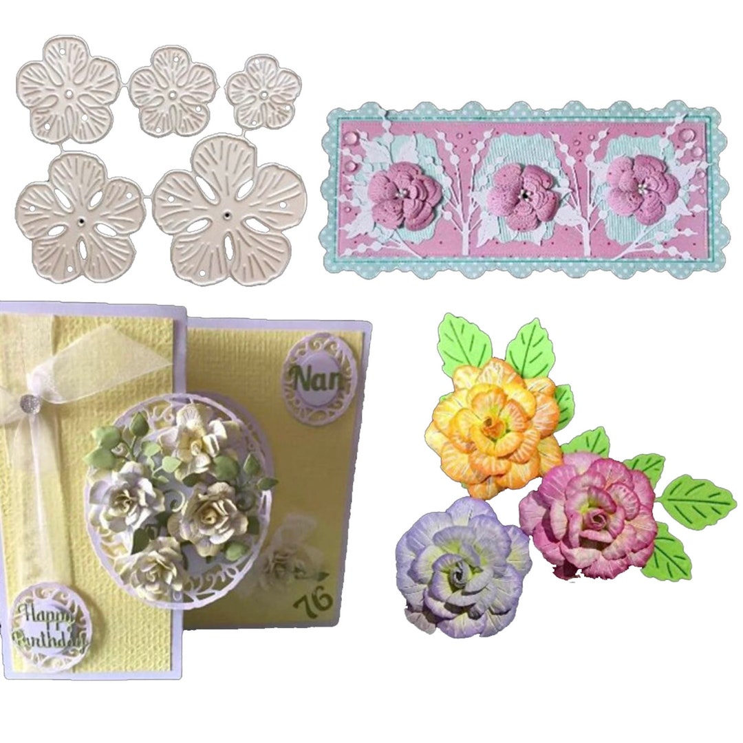 Flower Petals Metal Die Cut Metal Cutting Die Scrapbooking - Etsy
