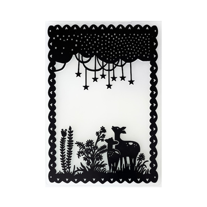 Dandelion Reindeer Embossing Folder, Card Making Tool, 105x148mm - Etsy