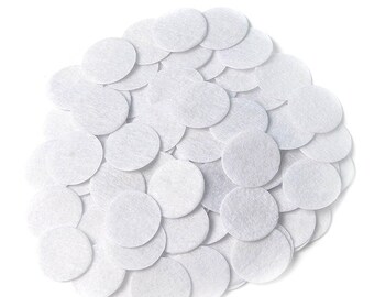 300 ronde vilten patches, geborduurde stoffen applicaties van 3 cm voor knutselen